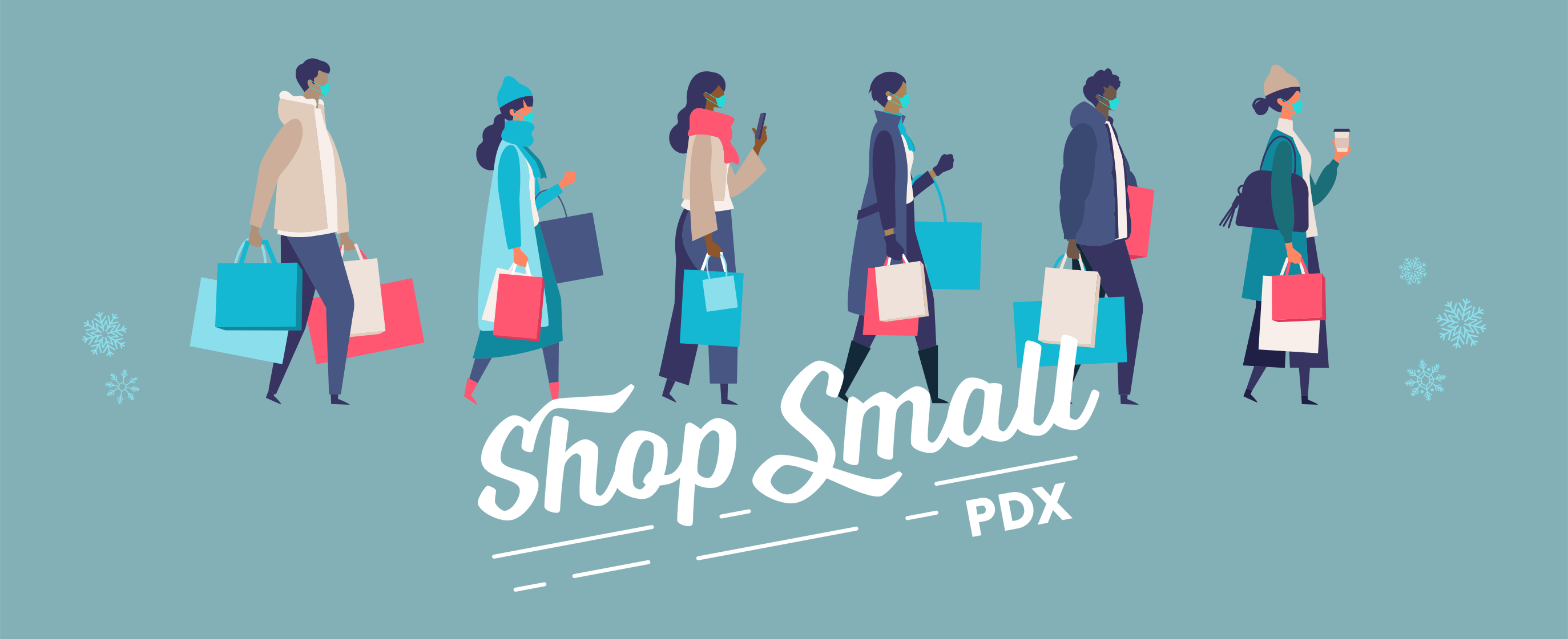 Shop Small PDX - people shopping