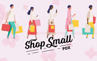 Shop Small PDX spring banner