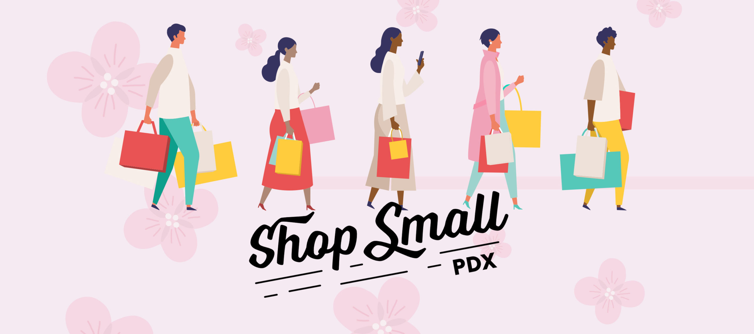 Shop Small PDX spring banner