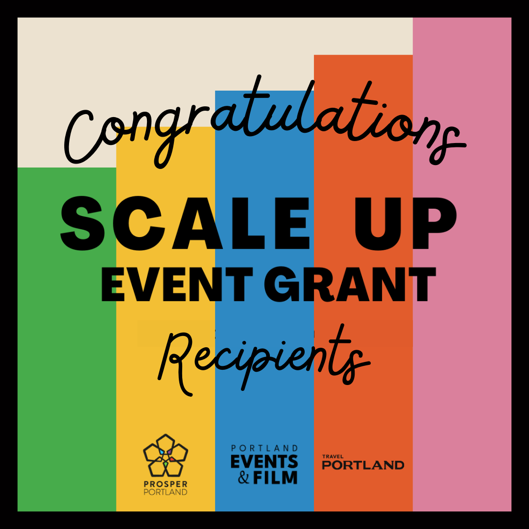Congratulations Scale Up Event Grant Recipients