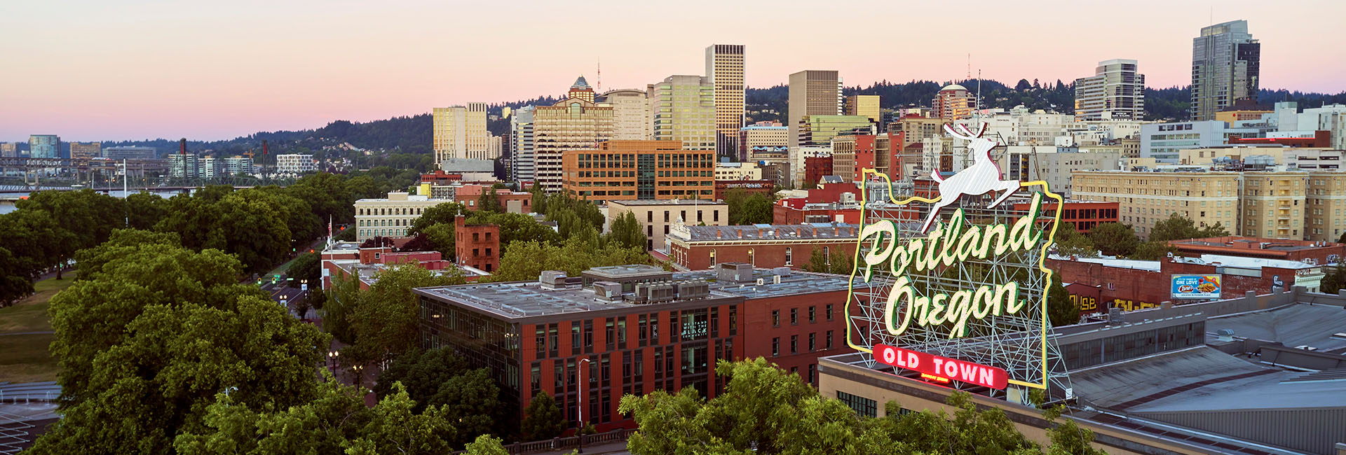 Old Town Downtown banner Old Town Downtown skyline