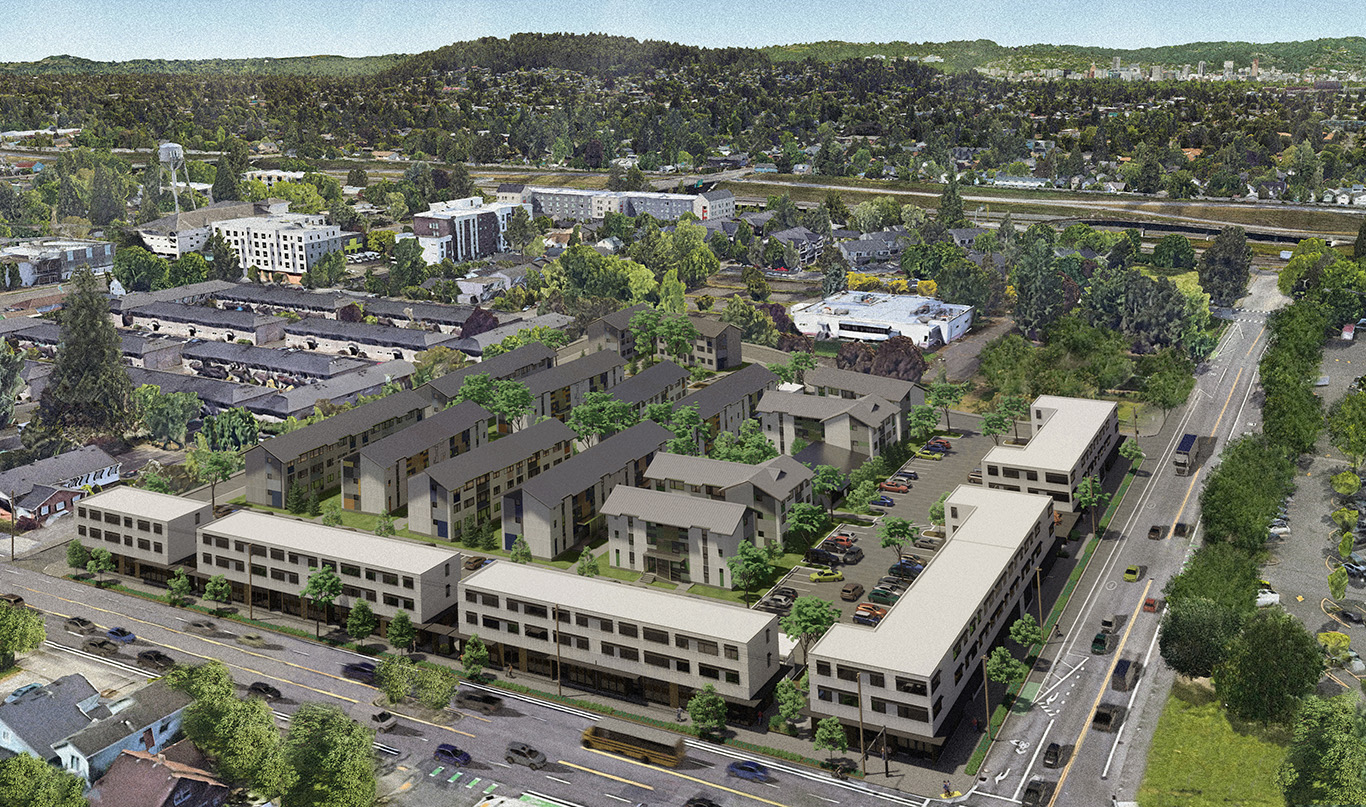 Rendering of the 102nd & Pacific project